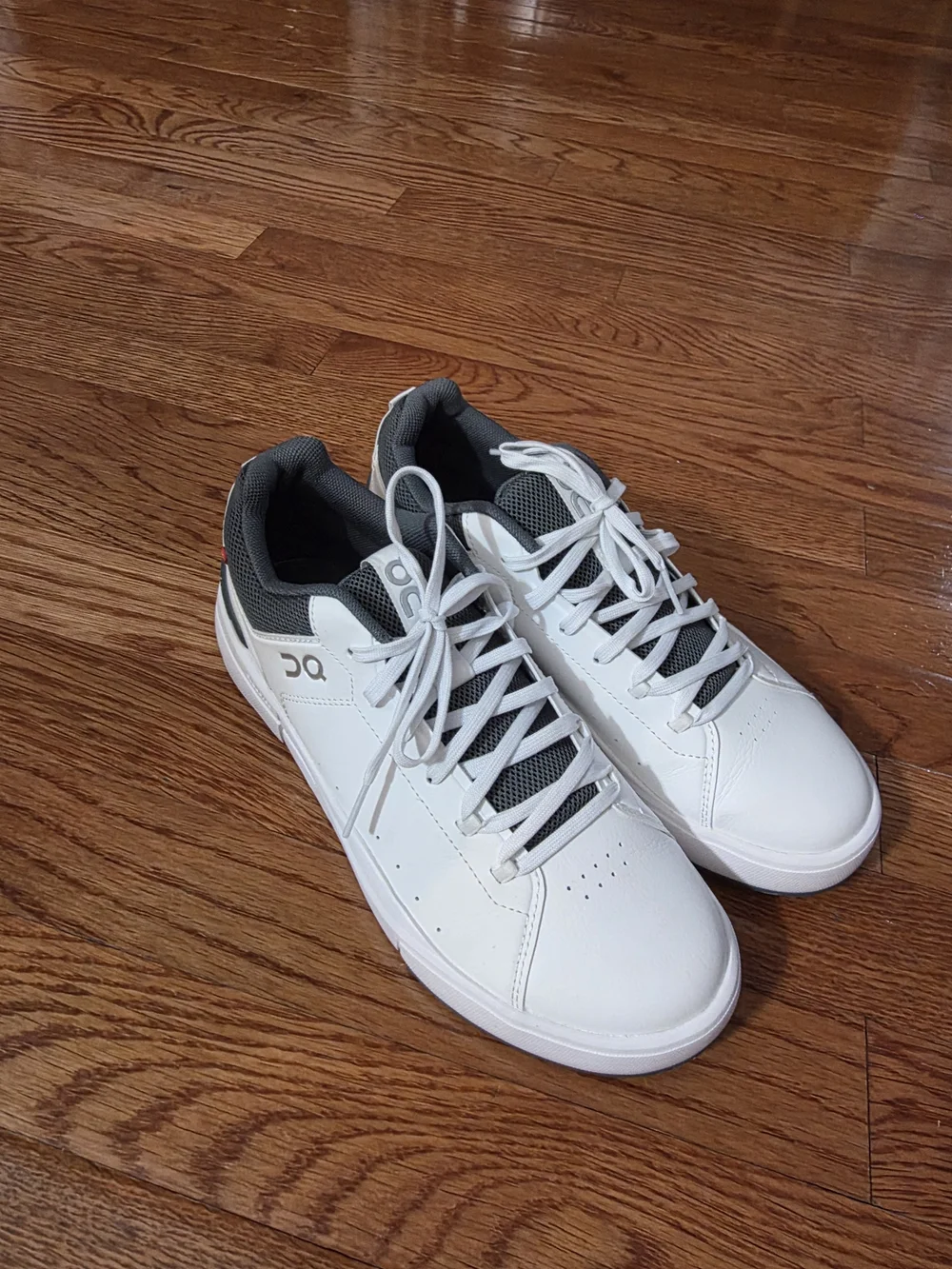 On Running Kids White Sneakers with Gray Accents